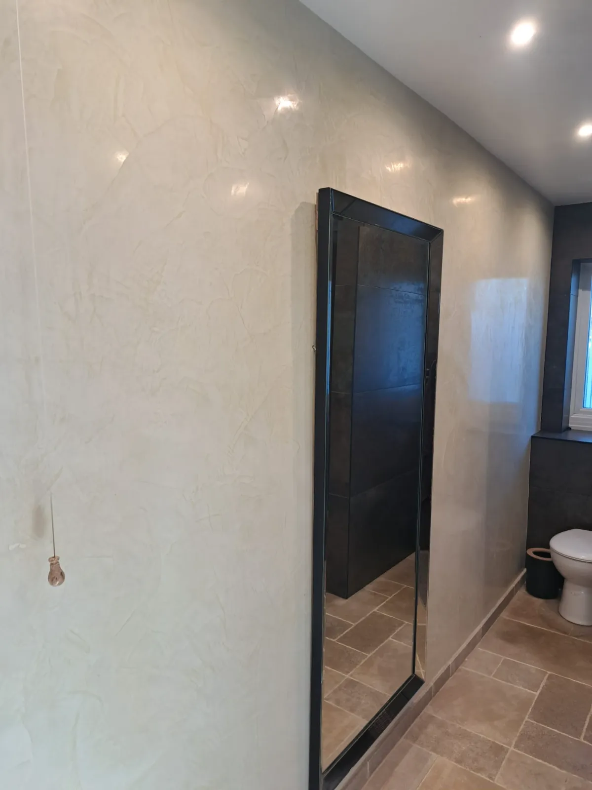 Stucco Antico bathroom wall