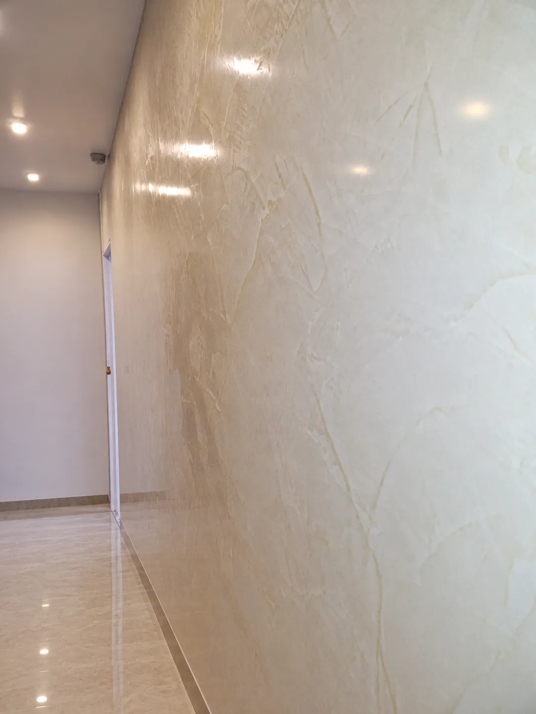 High-gloss Stucco Antico wall